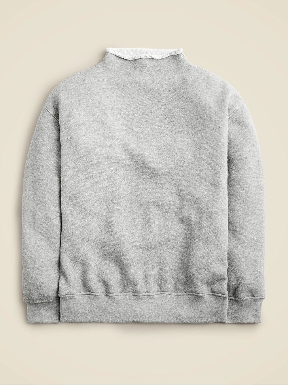 J.Crew Heritage Terry Rollneck Sweatshirt NWT Gray S